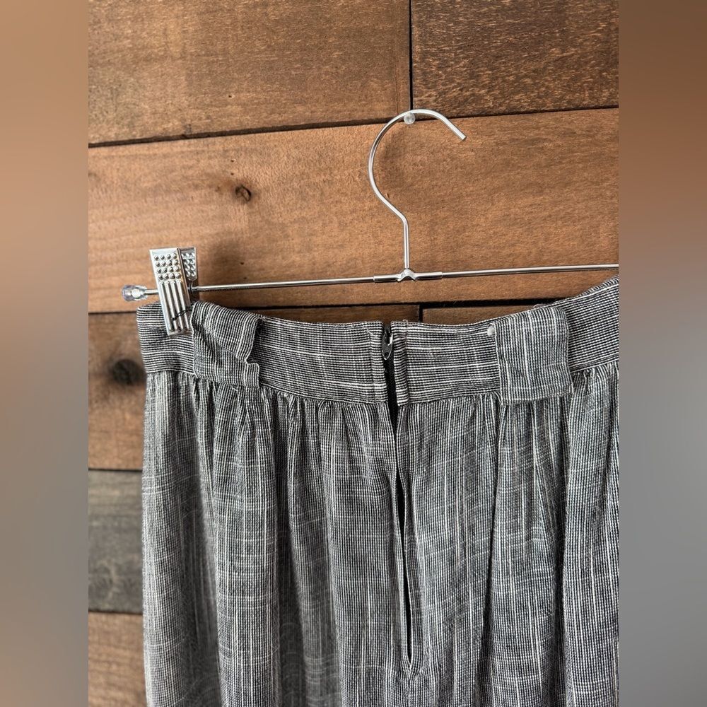 Vintage 90s Button Front Midi Skirt Norton McNaughton Size 8 - Picture 10 of 12